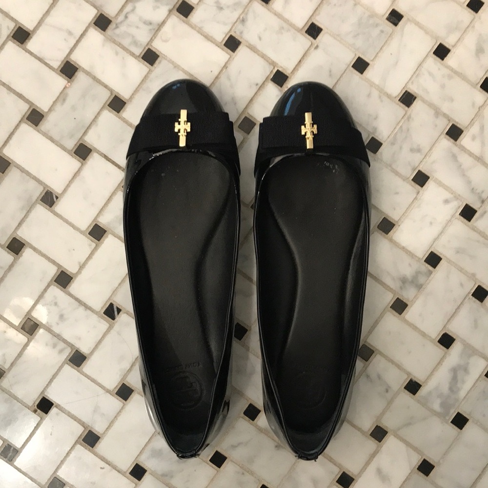 Tory Burch Trudy Ballet patent leather - black